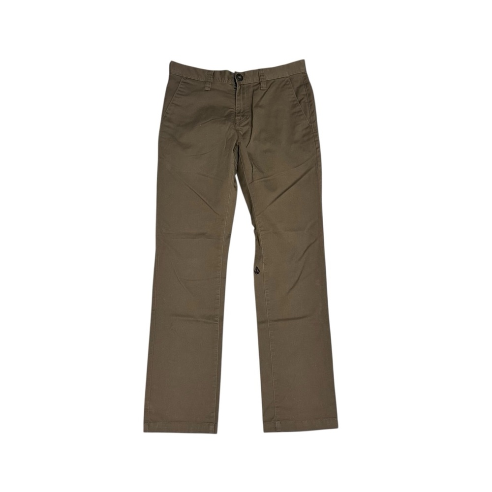 Volcom Men's Chino Pant Men's Casual Brown Straight Leg Outdoor Size 30